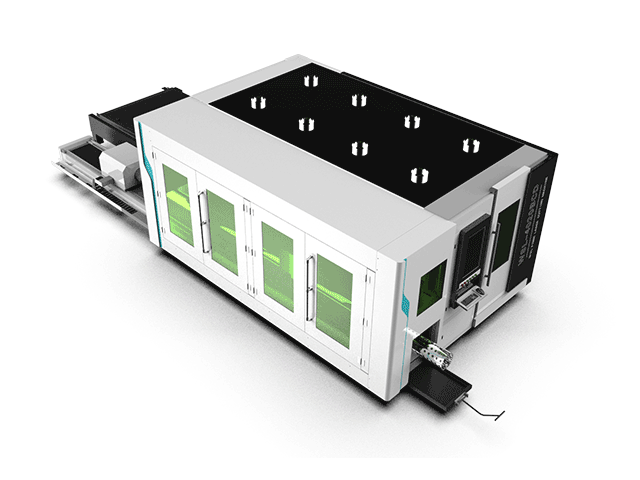 Fully Enclosed Plate And Tube Fiber Laser Cutting Machine with Exchange Table