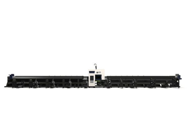 Three-chuck fiber laser tube cutting machine