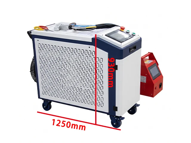 the physical demonstration image of laser welding machine