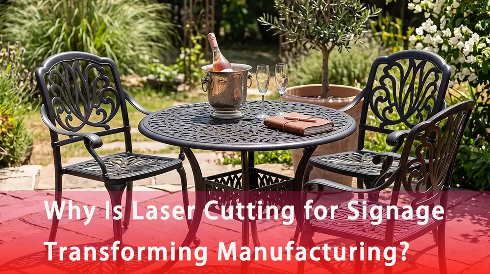 blog cover advertising and metal furniture