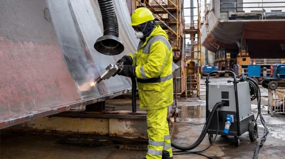 laser cleaning for marine surface treatment