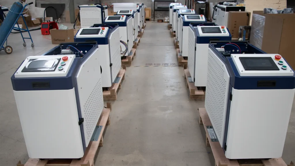 the physical demonstration image of laser welding machine