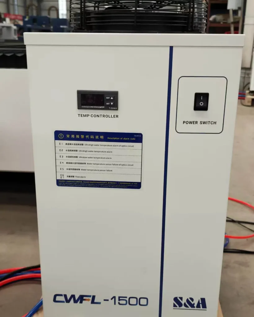 dual circuit industrial chiller temperature controller maintenance for fiber laser optics
