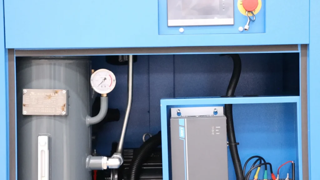 16 bar screw air compressor with refrigerated dryer and filtration system