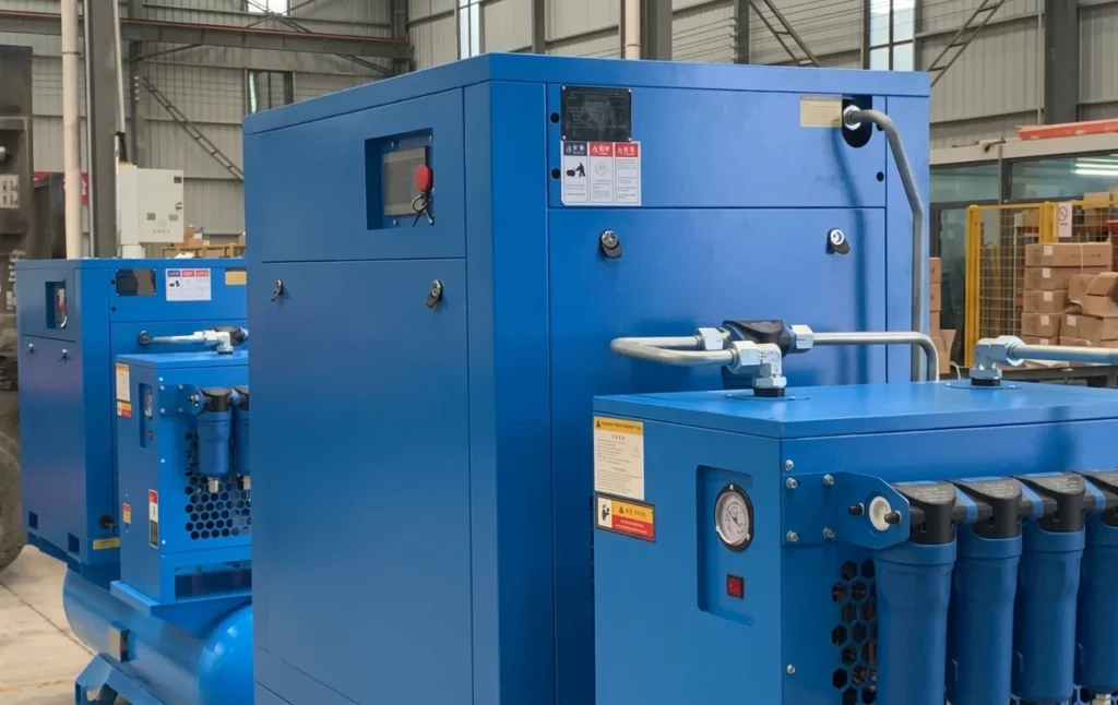 High-pressure air compressor system for 12kW fiber laser cutting machine